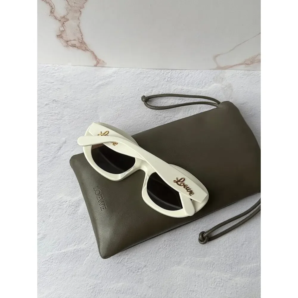 Loewe LW40153I Curvy Sunglasses in White